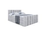 BOXSPRINGBETT BOXI1-Z KING - 180x200 - H3/H4 - Hellgrau