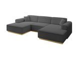 WOHNLANDSCHAFT IREA-U1-v2 - 301x165x80 cm Grau