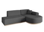 ECKSOFA Ottomane Rechts ARRIO-L1 - 243x171x83 cm Grau