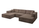 WOHNLANDSCHAFT IREA-U1-v4 - 301x165x77 cm Braun