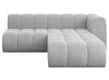 ECKSOFA modulares Sofa Darnel-L1 - 205x177x70 cm Grau