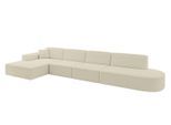 ECKSOFA Ottomane Links IREA-L3-v3 - 412x165x77 cm Beige