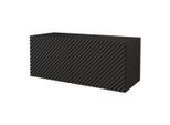 LOWBOARD ZENO-W 100x40x40 cm - Schwarz / Weiß
