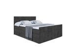 BOXSPRINGBETT MOETI-Z KING - 160x200 - H3/H4 - Schwarz