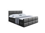 BOXBETT ARDENI-Z - 160x200 cm - H4 - Schwarz Hochglanz