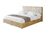 POLSTERBETT mit Bettkasten und Lattenrost, Boxbett ohne Matratze - ENZO8 160x200 Beige