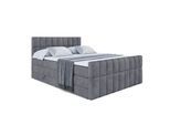 BOXSPRINGBETT MIAMI-Z KING - 160x200 - H3/H4 - Dunkelgrau