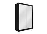 KLEIDERSCHRANK AMOHA mit LED - 120 cm - Schwarz