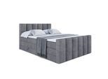 BOXSPRINGBETT BOXI1-Z KING - 200x200 - H3/H4 - Dunkelgrau