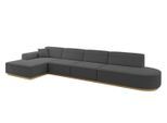 ECKSOFA Ottomane Links IREA-L3-v2 - 412x165x80 cm Grau
