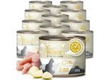 REAVET Feines Menue Katzenfutter - Huhn mit Wachtel & Birne | 12 x 200g