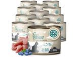 REAVET Feines Menue Katzenfutter - Huhn mit Fasan & Blaubeeren | 12 x 200g
