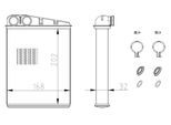 NRF Wärmetauscher, Innenraumheizung 54410 für Mercedes