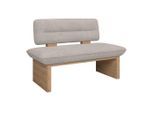 James Wood , Beige , Textil, Holzwerkstoff , 140x87x67 cm , Esszimmer, Bänke, Polsterbänke