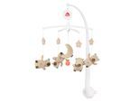 Mobile FEHN "Capybara Clara, Mobile Capybara", beige, braun, Mobilés, BabyB:40cm H:65cm T:4,5cm, Plüsch, mit Sound, B:40cm H:65cm T:4,5cm