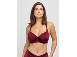 Bügel-Bikini-Top DORINA "Fiji", Damen, Gr. 80, Cup F, rot, Obermaterial: 57% Polyester, 24% Polyamid, 19% Elasthan, Bikini-Oberteile