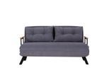 SCHLAFSOFA für 2 Personen mit Stoffbezug und Metallfüßen 133/50/41 cm
