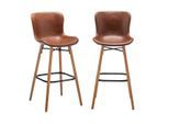 BARHOCKER (2er-set) braun - loft 51/46/105 cm