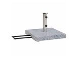 Siena Garden Granitständer Trolley 45 kg eckig mit Tolley-Auszug und Rollen