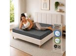 Arensberger Luisa Faltmatratze 15 cm Gel Memory Foam klappbar mit Tragetasche, 120 x 200cm