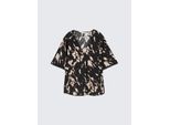 TOM TAILOR Damen Bluse mit Muster, braun, Animalprint, Gr. 40