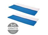 Livetastic , Weiß , Textil , H2 , Füllung: Polyester, Vlies , 90x200 cm , Oeko-Tex® Standard 100 , Bezug abnehmbar/waschbar, Ober- und Unterseite versteppt, für Hausstauballergiker geeignet, für verstellbare Lattenroste geeignet, mit Aloe Vera, schadstoffgeprüft, bessere Druckentlastung durch Noppenstruktur, Bezug rundum abnehmbar ,