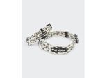 Paikka Glow Halsband 2.0 weiß/ schwarz 44 cm, 65 cm, 2,5 cm