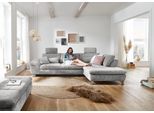 Ecksofa DIE PLANBAR "MP-IN14007, Breite 306 & 318 cm wählbar", grau, B:306cm H:84cm T:197cm, 100% Polyester, Sofas, Ecksofa, wahlweise mit Bettfunktion und verstellbaren Kopfstützen, in Cord