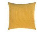 Dekokissen PAD "CASUAL", gelb, unifarben, B:60cm L:60cm, Polyacryl, Polyester, Dekokissen_Sitzkissen_Kissenhüllen, Made in Europe