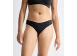 Tanga SLOGGI "ZERO Feel 2.0", Damen, Gr. M, schwarz, Single Jersey;Interlock, Obermaterial: 76% Polyamid, 24% Elasthan, körpernah, Unterhosen Tanga, nahtlos, superweiches Interlock-Jersey Material, ultraleicht