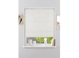 Rollo OTTO HOME "RIOLA" Gr. 10, weiß (creme), B:120cm H:130cm, Polyester, Rollos, Rollo, Faltrollo in trendiger Leinenoptik, einfache Montage