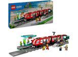 Konstruktionsspielsteine LEGO "Straßenbahn mit Haltestelle (60423), LEGO City", bunt, Spielbausteine, Kinder, Kunststoff, Konstruktionsspielsteine, Made in Europe
