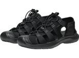 Sandale KEEN "SEANIK H2", Herren, Gr. 44, schwarz (schwarz, magnet), Synthetik, Schuhe Sandale