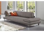 3-Sitzer W.SCHILLIG "taboo Designsofa mit hohem Sitzkomfort, Breite 232cm, Sitztiefe 69cm", braun (sesame s22), B:232cm H:76cm T:101cm, Flachgewebe S22 (100% Polyester);Stoff S37 (100% Polyester): Luxus-Microfaser in Lederoptik;Longlife Xtra-Leder Z59: Glattleder mit modischer Prägung. Hautstärke 0, 9 - 1, 1 mm;Longlife Xtra-Leder Z69: Das feinnarbige, gedeckte Softleder Z69 besticht durch seine a