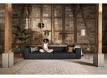4-Sitzer W.SCHILLIG "around-the-block Mega Sofa, viel Platz, Breite 300cm, bequem", schwarz (schwarz z59), B:300cm H:66cm T:104cm, Longlife Xtra-Leder Z59: Glattleder mit modischer Prägung. Hautstärke 0, 9 - 1, 1 mm, Sofas, mit eleganter Biese, mit Federkern
