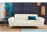2,5-Sitzer W.SCHILLIG "montanaa Design Sofa mit erstklassigem Sitzkomfort, Federkern", weiß (weiß z59), B:212cm H:78cm T:94cm, Sofas, 2 5-Sitzer, mit Metallfüßen in Silber matt, Breite 212 cm