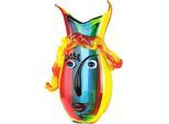 Tischvase GILDE GLAS ART "Rainbow", bunt, B:23cm H:37cm T:10cm, Glas, Vasen, Tischvase, aus Glas, Höhe ca. 37 cm