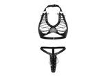Leder-Bikini mit Schnürung