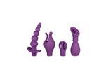 Vibrator Set mit 4 Aufsätzen, 20 cm