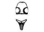 Heißer Ouvert-Bikini aus Leder