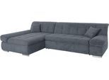 Ecksofa DOMO COLLECTION "MONA 297x173 cm, modern und komfortabel", grau, B:297cm H:80cm T:173cm, Struktur fein 100% Polyester;Chenilleoptik 100% Polyester;SOFTLUX/Struktur fein 100% Polyester, Sofas, Ecksofa, whlw. mit Bettfunktion, L-Form
