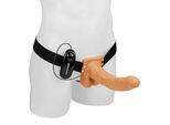 Vibrating Hollow Strap-On with Balls, 25 cm