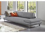 3-Sitzer W.SCHILLIG "taboo Designsofa mit hohem Sitzkomfort, Breite 232cm, Sitztiefe 69cm", grau (steel s22), B:232cm H:76cm T:101cm, Flachgewebe S22 (100% Polyester);Stoff S37 (100% Polyester): Luxus-Microfaser in Lederoptik;Longlife Xtra-Leder Z59: Glattleder mit modischer Prägung. Hautstärke 0, 9 - 1, 1 mm;Longlife Xtra-Leder Z69: Das feinnarbige, gedeckte Softleder Z69 besticht durch seine auß