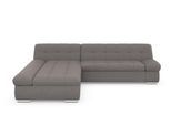 Ecksofa DOMO COLLECTION "MONA 297x173 cm, modern und komfortabel", braun (schlamm), B:297cm H:80cm T:173cm, Struktur fein 100% Polyester;Chenilleoptik 100% Polyester;SOFTLUX/Struktur fein 100% Polyester, Sofas, Ecksofa, whlw. mit Bettfunktion, L-Form