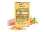 Milo & Mia Geflügel, Reis & Gemüse 24x400 g