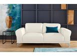 2-Sitzer W.SCHILLIG "montanaa Designsofa, bequem, Breite 192cm, Federkern", weiß (weiß z59), B:192cm H:78cm T:94cm, Sofas, 2-Sitzer, mit Metallfüßen in Silber matt, Breite 192 cm
