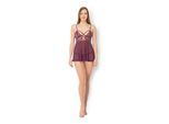 Lace & Mesh Babydoll, 2 Teile