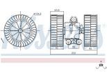 NISSENS Innenraumgebläse 87212 für Mercedes