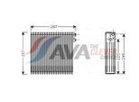 AVA QUALITY COOLING Verdampfer, Klimaanlage tov294 für TOYOTA