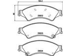 HELLA Bremsbelagsatz, Scheibenbremse 8db355020781 für Ford AUSTRALIA MAZDA VW